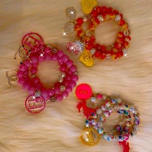 3 piece beaded sets are $10….